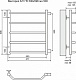 Полотенцесушитель водяной Terminus Виктория (боковое подключение) 577*596