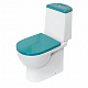 Унитаз-компакт Sanita Luxe Best Color Sea (сиденье дюропласт, микролифт) BSTSLCC08120522