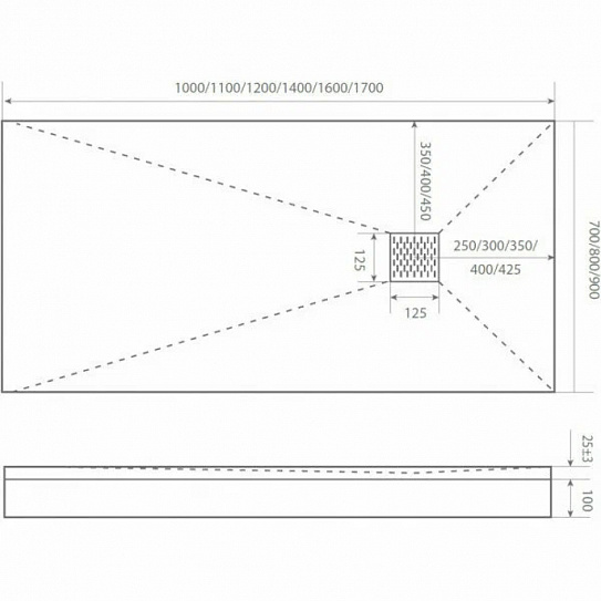 Поддон литьевой Essentia белый 150х90 GoodDoor ЛП00259
