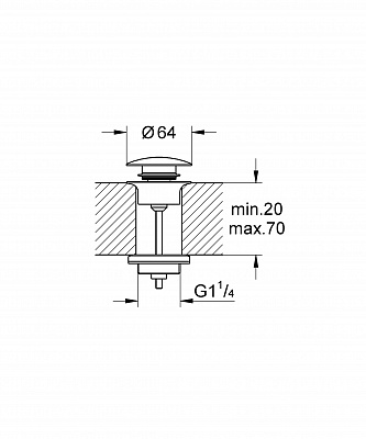 Донный клапан Grohe