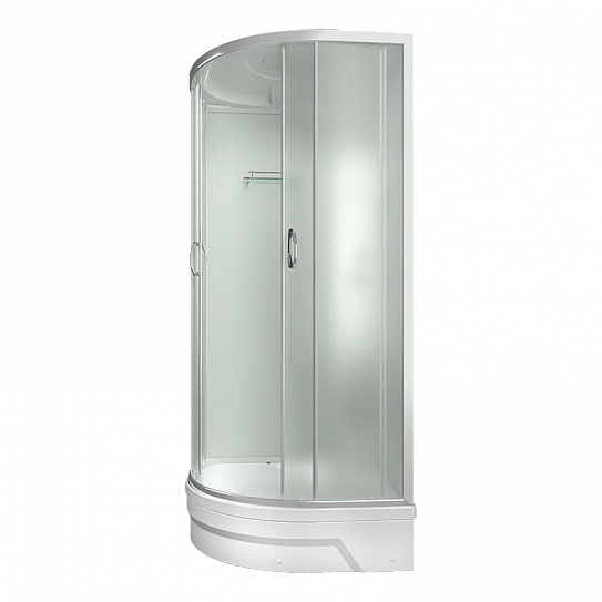 Душевая кабина 100х100 угловая средний поддон Erlit Comfort ER351026-C3-RUS четверть круга