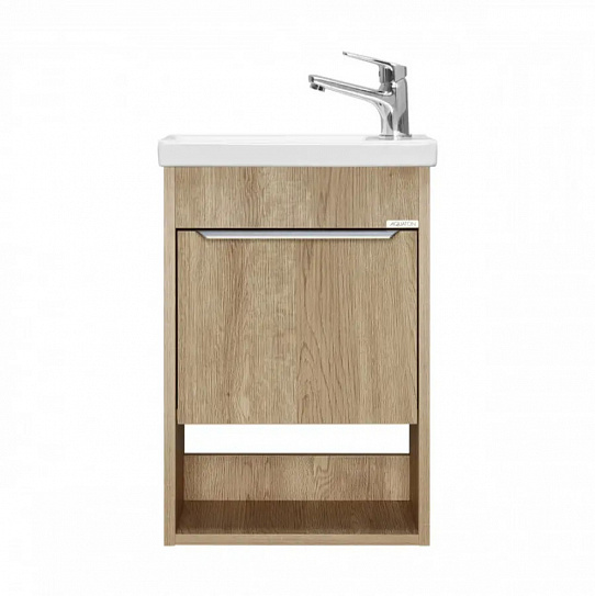 Тумба под раковину Aquaton Хоуп 40, 1 створка, орех 1A287101HP6C0 (под рак. 250963)