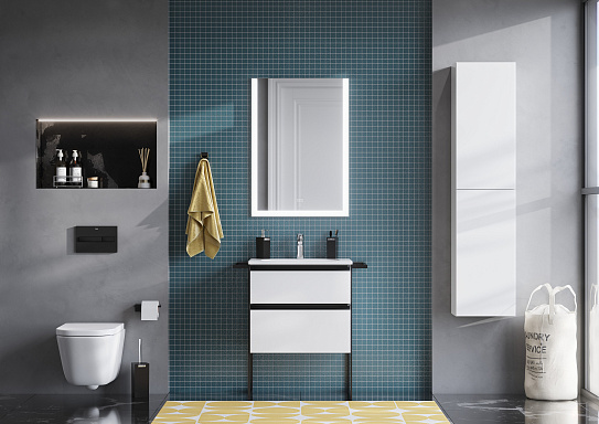 Тумба под раковину Roca Domi 60 белый глянец 2 ящика A857458806