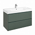 Тумба под раковину Roca Ona модуль 2 ящика 1000 зеленый матовый, 2 ящика, A857616513