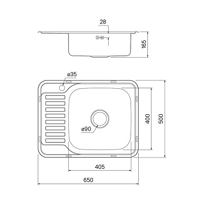 Мойка из нержавеющей стали Iddis Basic BAS65SRi77