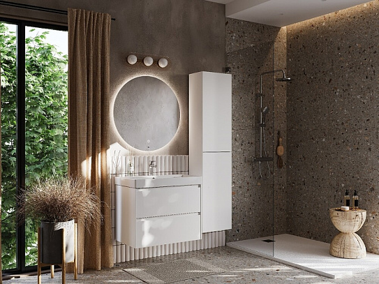 Шкаф-колонна 1750мм ONA реверсивная 400x300x1750 мм, белый матовый Roca A857635509