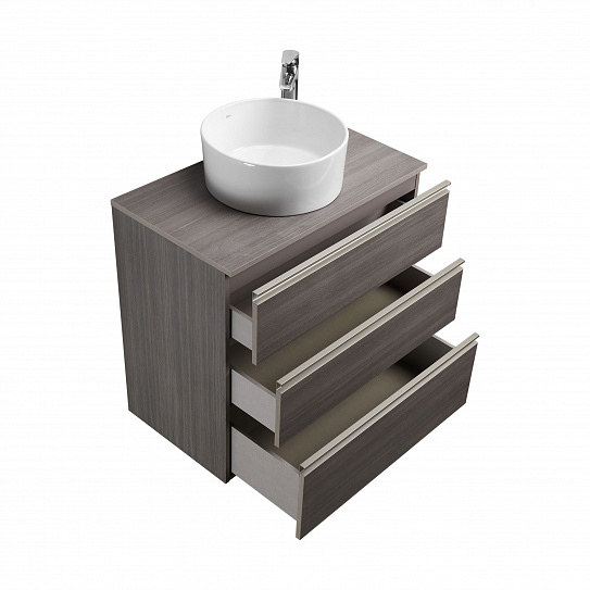 Тумба под раковину Roca The Gap 80 городской дуб 3 ящика A857406402