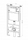 Комплект унитаза с инсталяцией и клавишей смыва D&K Berlin DS1431606