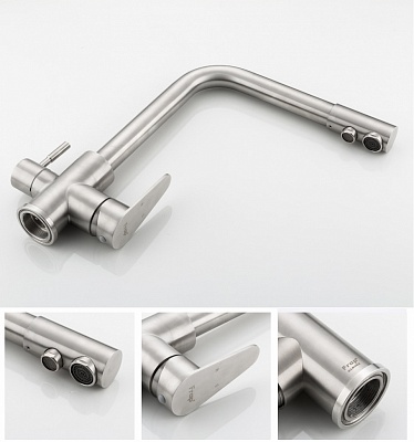 Смеситель для кухни Frap F4348 с краном питьевой воды