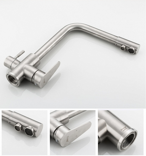 Смеситель для кухни Frap F4348 с краном питьевой воды