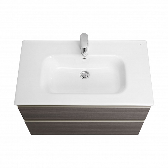 Тумба с раковиной Roca The Gap 80 2 ящика A857399402, городской дуб