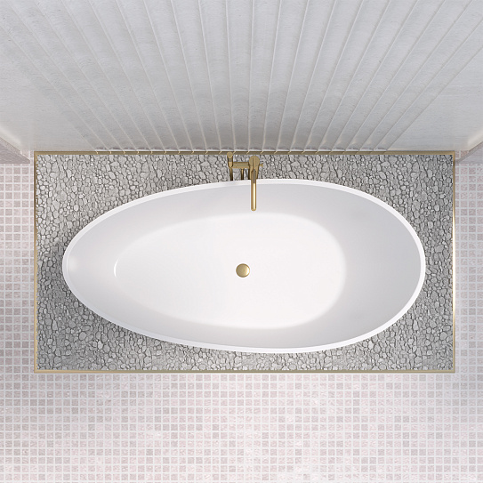Ванна из литьевого мрамора Calipso Nova Gel 181х88см AQUA DE MARCO 1180WCAL_GEL
