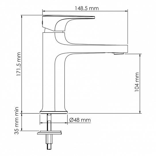 Смеситель для раковины WasserKRAFT Spree 1403
