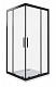 Душевой уголок 100х100 Good Door Cofe CR-100-C-B, квадрат, черный, КФ00007