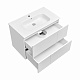 Тумба с раковиной Roca Luna 80 2 ящика ZRU9307765, белый