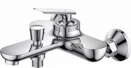 Смеситель для ванны с душем D&K Venice Gondola Da1023241 короткий излив хром