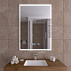 Зеркало с подсветкой, термообогревом и часами Caiman Accord 70х100