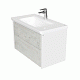 Тумба под раковину Roca Ronda 80 белый матовый/бетон ZRU9303004