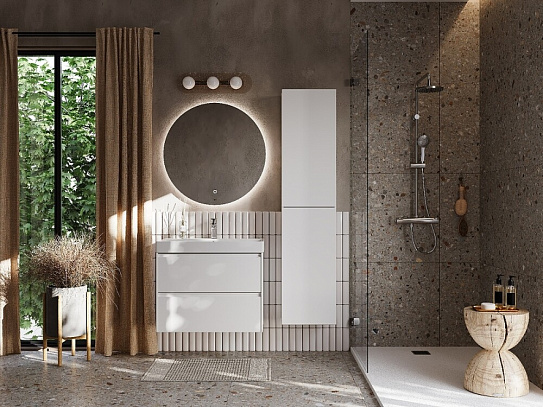 Шкаф-колонна 1750мм ONA реверсивная 400x300x1750 мм, белый матовый Roca A857635509