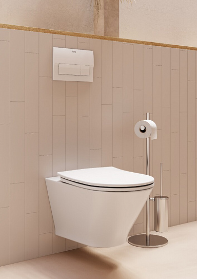 Комплект инсталляция с подвесным унитазом Roca The Gap Round Pack 893105000 с сиденьем микролифт