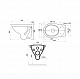 Унитаз подвесной Santeri Альфа 1.3255.9.S00.00B.0