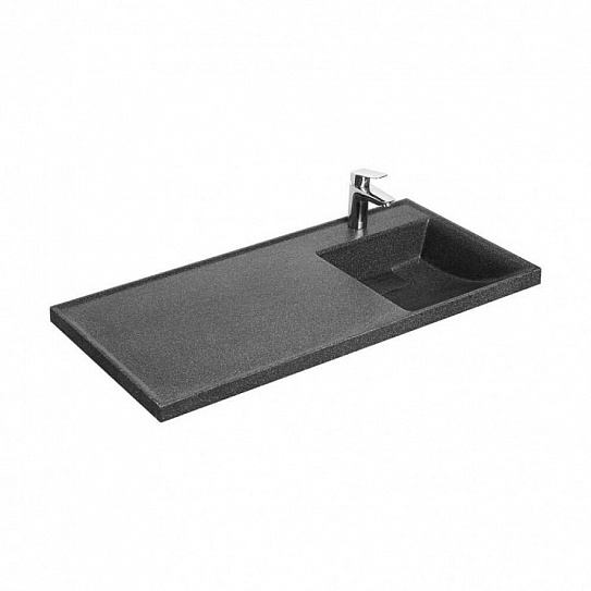 Раковина над стиральной машиной Aquaton Лондри 105 графит 1A72223KLH21R