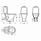 Унитаз-компакт Sanita Luxe Classic DM (дюропласт, микролифт) CSCSLCC01040611