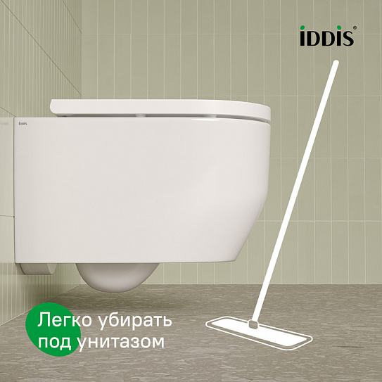Унитаз подвесной безободковый IDDIS Эйгер Кью (Aiger Q) AIQRDSEi25