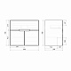 Тумба напольная MIRSANT Soho Quadro Light 80 (под раковину Deep код 262520) УТ000073636
