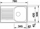 Мойка кухонная BLANCO TIPO 45 S Compakt, 78x50, полированная