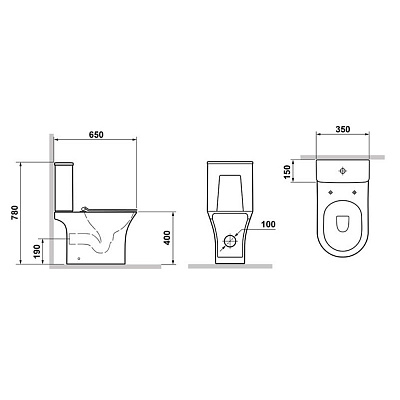 Унитаз-компакт MONTEREY Zotto ZT-1217
