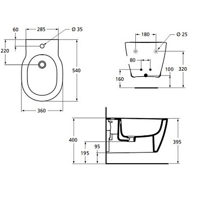 Биде подвесное Ideal Standard Connect Е799701