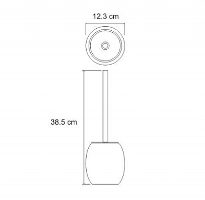 Щетка для унитаза WasserKRAFT Ruwer K-6727