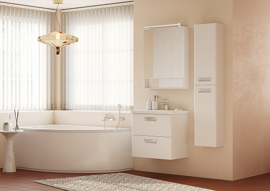 Тумба под раковину Roca The Gap 70 белый глянец ZRU9302878