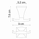 Крючок двойной WasserKRAFT Wern K-2523D