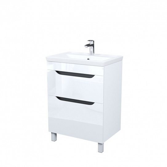 Тумба напольная с умывальником (4076000i28) 60см, белый, Ray, IDDIS RAY60WFi95K