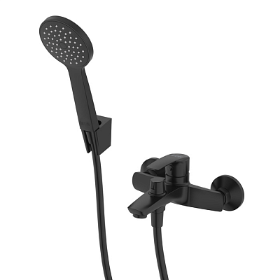 Смеситель для ванны фиксированный IDDIS Ray RAYBL02i02, черный