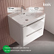 Тумба с умывальником (0177000i28), подвесная, 70 см, белый, Cloud X, IDDIS, CLX70W0i95K