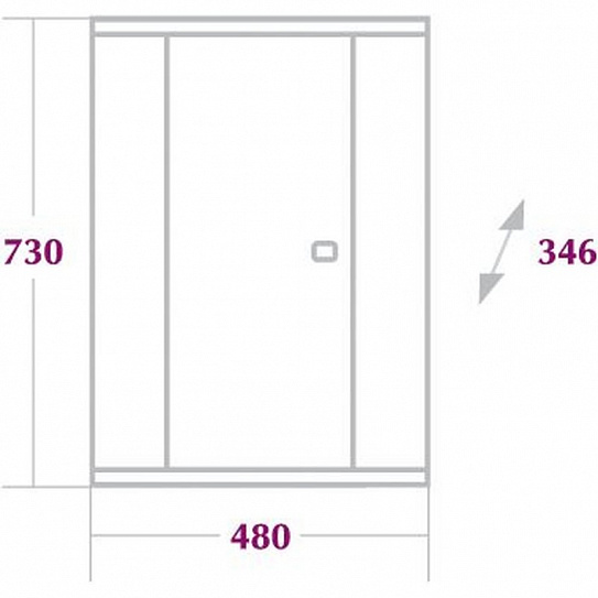 Шкаф угловой Onika Модерн 34 см 303401