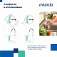 Смеситель для кухни с гибким изливом и душевой насадкой Milardo Meal M07BL2FM05