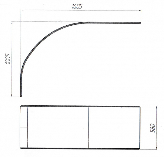 Панель фронтальная 1Marka FLAT DIANA 160 R/L