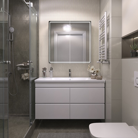 Шкаф навесной VIGO Geometry Comfort 800 с зеркалом