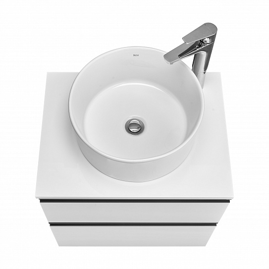 Тумба под раковину Roca Domi 60 белый глянец 2 ящика A857458806