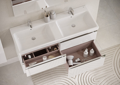 Раковина подвесная Roca The Gap 120х46, подвесная, 2 чаши A3270YS000