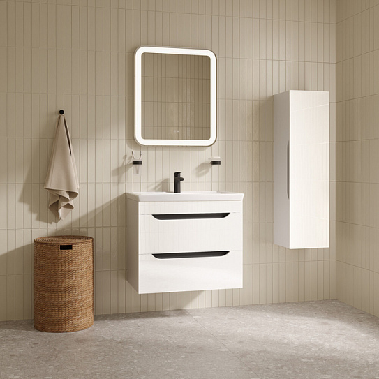 Тумба с раковиной IDDIS Ray (4077000i28), подвесная, 70 см,белый, RAY70W0i95K