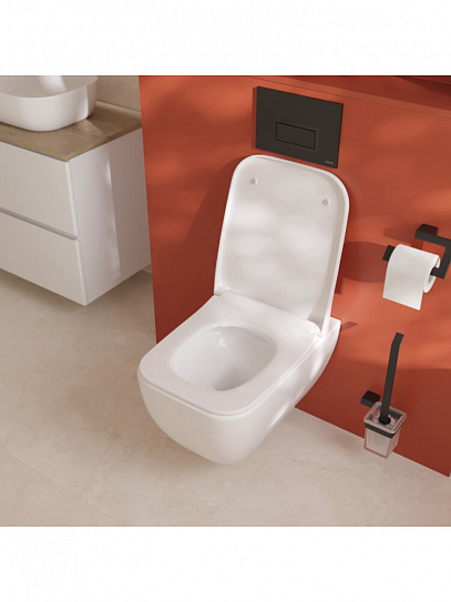 Унитаз подвесной безободковый, Vitra Shift 7742B003-0075 сиденье 810-003-009