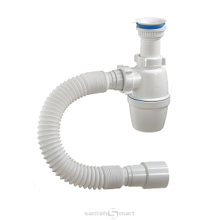 Сифон ORIO 1 1/2 40 с пласт.вып.,гиб.трубой-эконом А- 72059