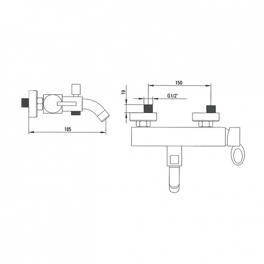 Смеситель для ванны Iddis Tangier RM23098CK