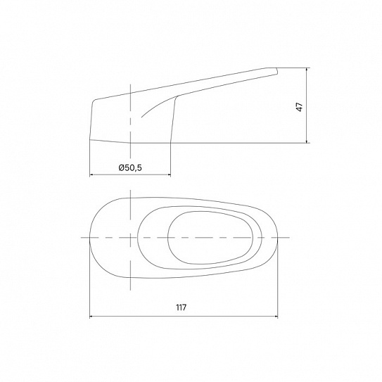 Ручка для картриджа смесителя 40 мм IDDIS 99440C02SM