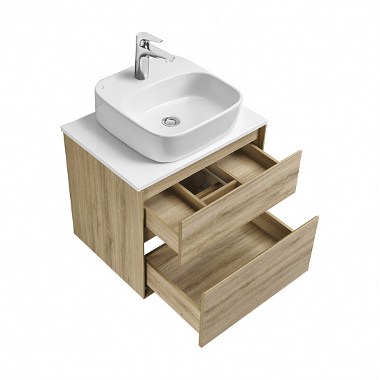 Тумба под раковину Aquaton Либерти 60 дуб эльвезия 1A279401LYC70